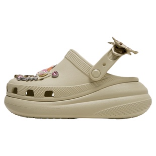 Crocs卡骆驰浮花梦影泡芙洞洞鞋女鞋夏季新款厚底拖鞋凉鞋运动鞋