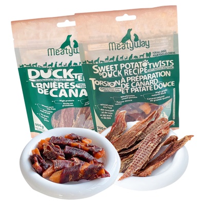 Meatyway纯脆鸭肉干磨牙奖励狗狗
