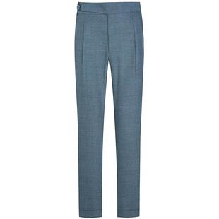 【进口面料】东博利尼春夏斜纹羊毛休闲裤九分裤男士廓尔格西裤