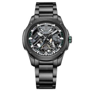 威利默克四神兽机械手表男男款2025新款镂空全自动男士表品牌腕表