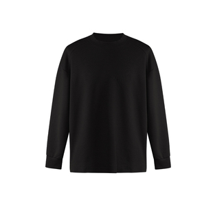 二十二号穿搭【流星双面空气棉】设计款卫衣开叉高级感长袖T恤男