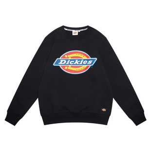 Dickies大logo印花加绒保暖圆领卫衣潮男秋冬季新品套头上衣9474