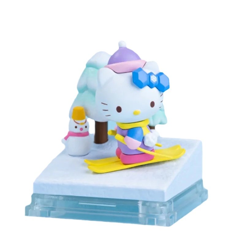 正版hellokitty盲盒手办遇见四季桌面摆件凯蒂猫手办哈喽kt猫礼物