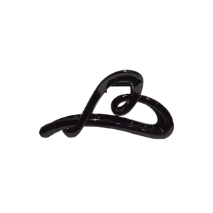 新款果冻色曲线爱心大抓夹韩版时尚甜美气质盘发夹粉色米色鲨鱼夹