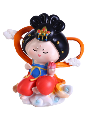 唐妞敦煌飞天盲盒文创摆件办公室桌面装饰甘肃博物馆纪念品小礼物