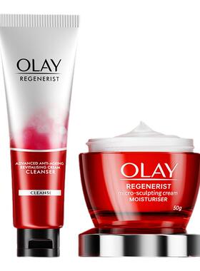 OLAY玉兰油胜肽大红瓶洗面奶套盒