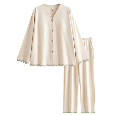 带胸垫睡衣女春秋休闲可外穿出门