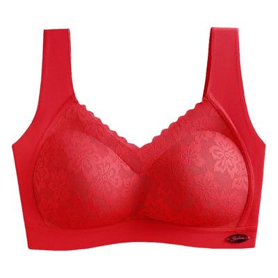 专柜文胸罩无钢圈天然乳胶聚拢