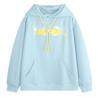 YUZI大码女装连帽卫衣多巴胺风