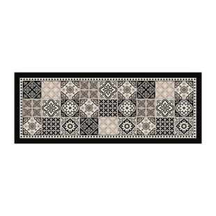 洛菲斯法式复古L形厨房地垫硅藻泥吸水垫吸油防滑防油高级感地毯