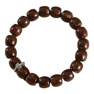 武当山文创紫金鼠棕榈果实直切木质文玩手串盘串招财礼物