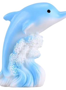 可爱美人鱼鲸鱼尾帆船游艇摆件