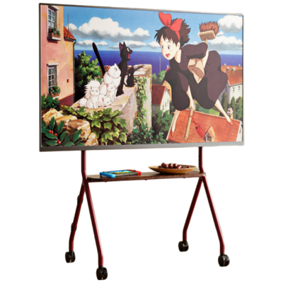 北弧落地式电视机支架可移动推车