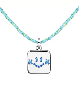 小众可爱粉生日熊ins圆牌吊坠