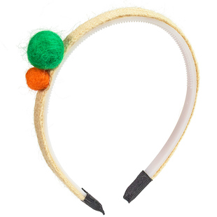 儿童发箍女孩宝宝小公主发卡头饰可爱羊毛毡球球头箍带齿防滑发饰