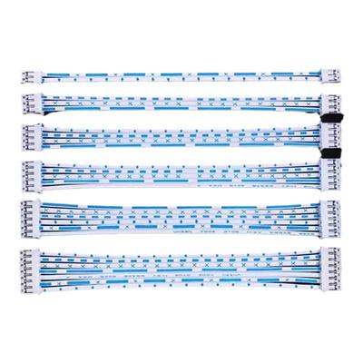 蓝白排线双头接线2-12P可选线材