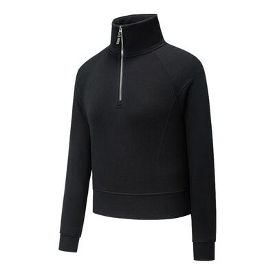 安踏冠军半拉链卫衣女士冬季