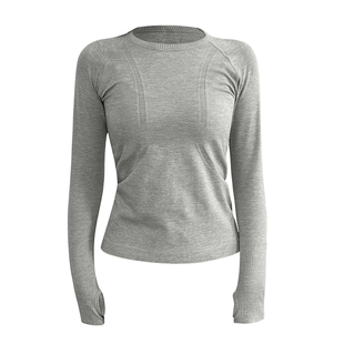 可可推荐瑜伽服女秋冬跑步新款运动长袖上衣普拉提健身训练服速干