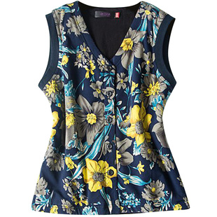 秋冬中老年桑蚕丝内胆棉袄背心马甲女丝绵保暖坎肩有大码