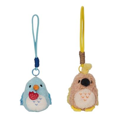 物兮物博物馆凤头鹦鹉毛绒挂件包包挂饰生日礼物女生