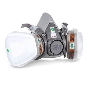 3M 6001滤毒盒6200面具7件套3m防毒面具喷漆活性炭过滤盒