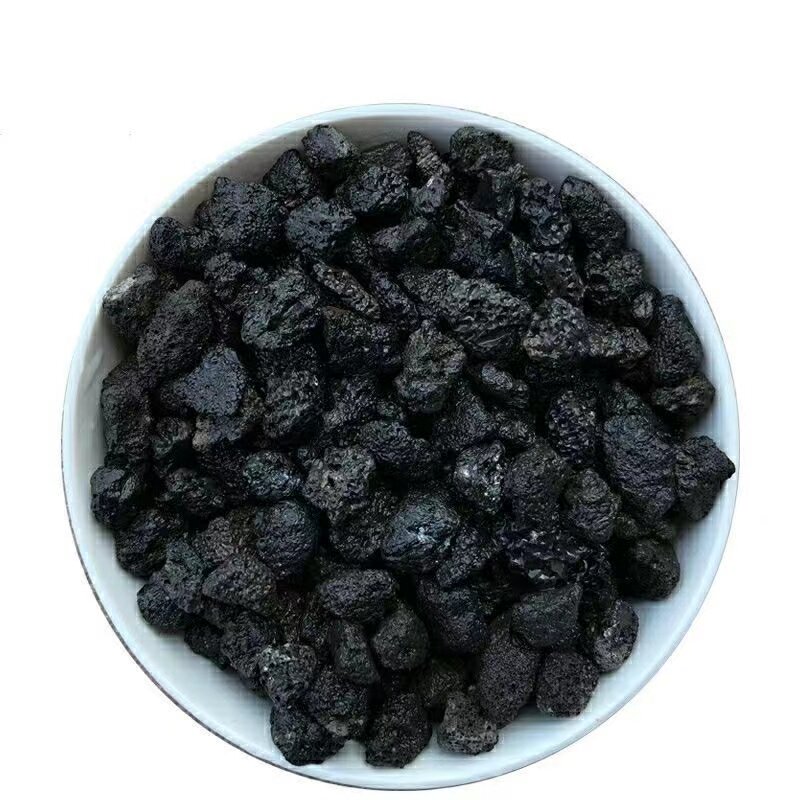 黑色火山石熔岩石颗粒鱼缸底砂造景培菌过滤水族铺面天然火山岩