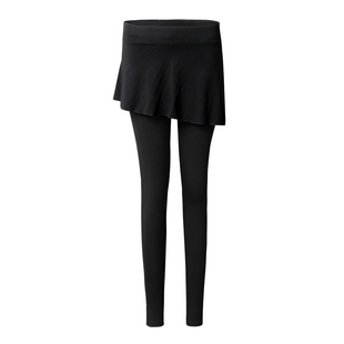 舞蹈裙裤假两件瑜伽练功古典舞形体训练健身广场舞教师现代舞秋冬