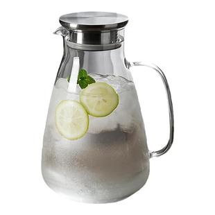 冷水壶玻璃耐高温家用大容量凉水杯泡茶壶套装耐热防摔装水开水瓶