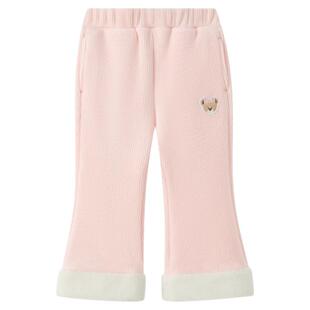 PawinPaw卡通小熊童装25年秋冬新款女宝宝休闲阔裤加绒保暖百搭