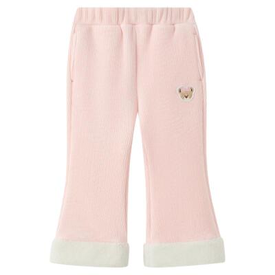 PawinPaw卡通小熊童装25年秋冬新款女宝宝休闲阔裤加绒保暖百搭