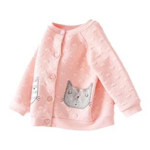 小女童宝宝外套开衫洋气婴幼儿春装春秋季可爱婴儿童上衣服1-2岁0
