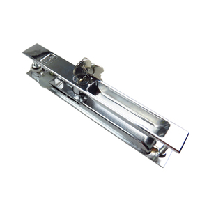 春光牌老式90双面钩锁 铝合金移门两面条形锁 带钥匙推拉玻璃门锁