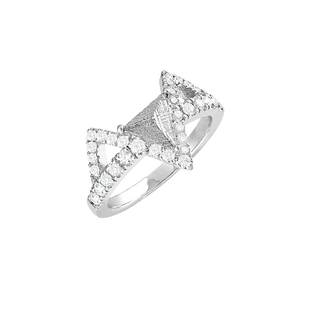 AWNL北欧M陨石星际穿越银河同心戒指女款轻奢新年礼物送女友