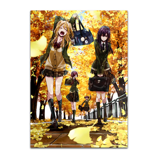 动漫citrus柑橘味香气海报墙贴壁纸柚子芽衣周边寝室卧室墙面装饰