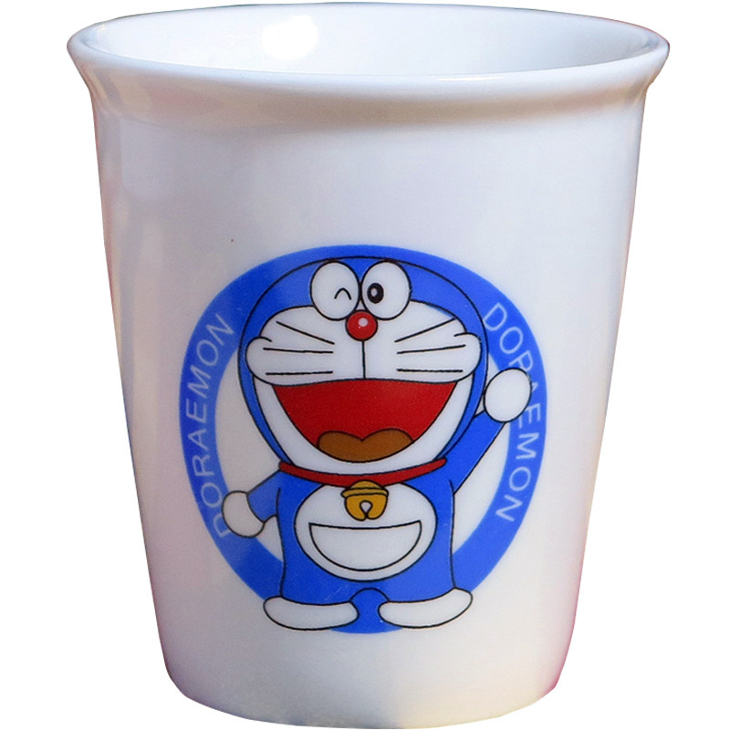 可爱卡通哆啦A梦陶瓷家用待客杯