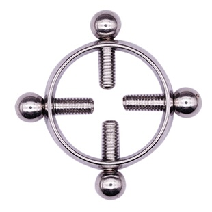 免穿刺饰品女性乳夹乳环无需穿孔钛钢十字螺丝朋克欧美配饰