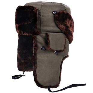 雷锋帽男士中老年秋冬加厚防风防寒保安帽解放帽保暖棉帽