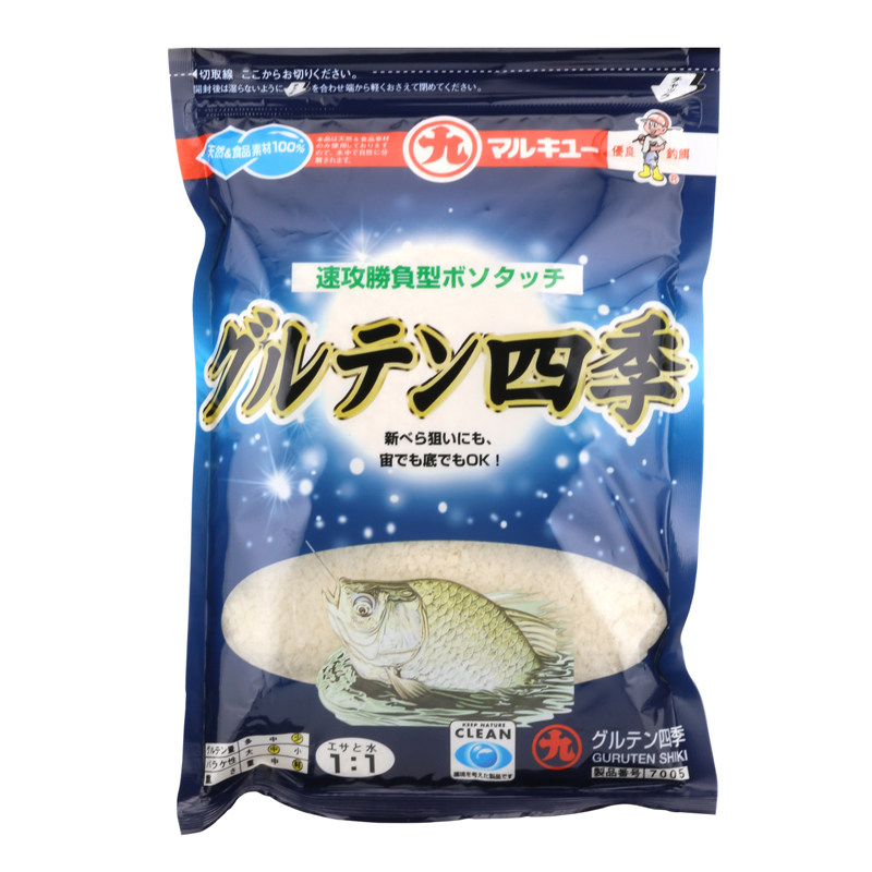 丸九四季原装鲫鱼饵料250g海外版阿尔法轻麸力作日本进口蛋白黄鲫