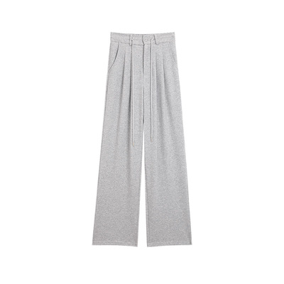 蜜略休闲裤遮肉显瘦高腰宽松美式