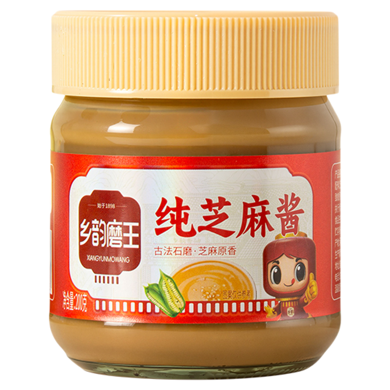 河南特产乡韵磨王芝麻酱200g麻汁