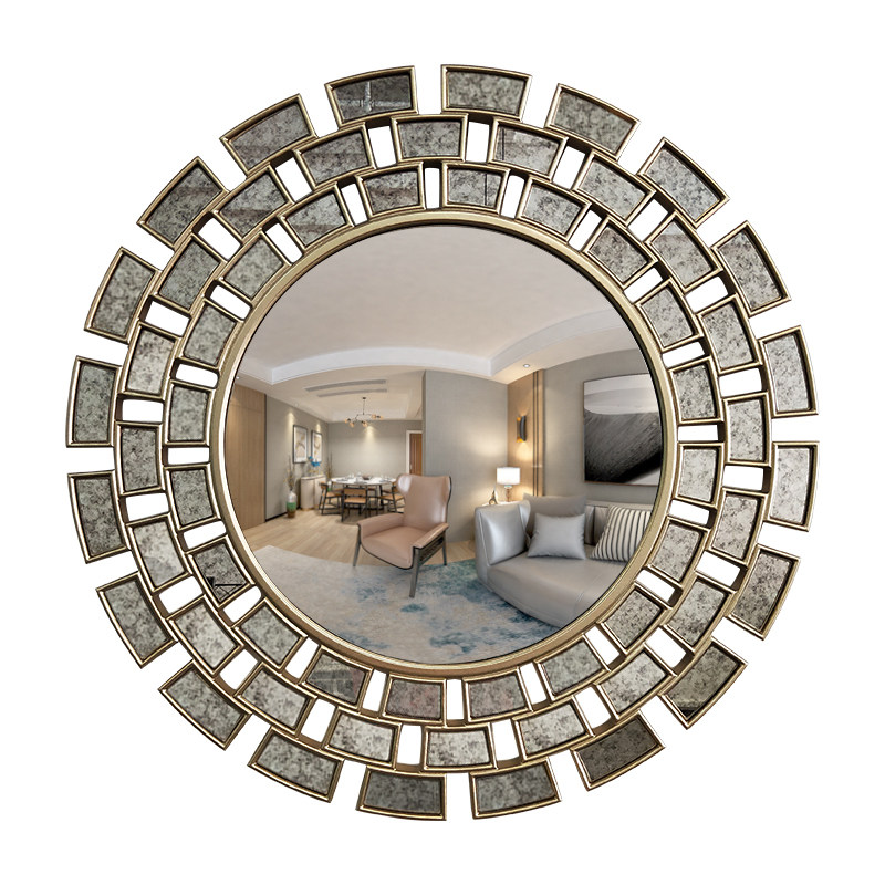 美式梳妆镜 全身镜 壁饰穿衣镜试衣镜 定制餐厅挂镜 软装装饰镜