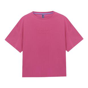 ANNASUI安娜苏运动多巴胺立体logo短袖大版T恤oversize男女同款