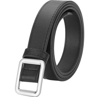 稻草人软皮带女2025新款女士牛仔裤带简约无孔韩版哑光腰带收腰带