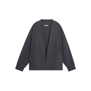 BODYDREAM毛衣男款宽松落肩开衫外套休闲慵懒风针织衫冬/可翻折边