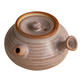 八蛮黄荣华纯手工柴烧慕系南蛮小急须泡茶壶窑变开片可养复古粗陶