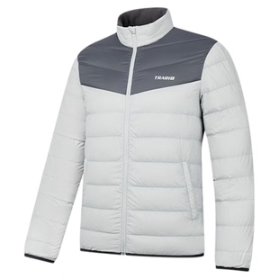 乔丹梭织羽绒服男2025冬季保暖短款轻薄修身外套风衣QDEGM3254092