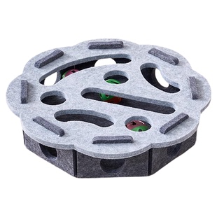 猫玩具自嗨解闷神器宠物小猫益智迷宫掏球乐智力训练盒逗猫铃铛球