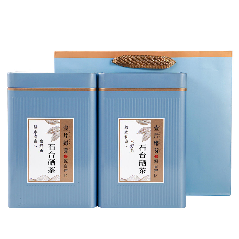 霍将军石台硒茶A5罐装2026新茶牯牛炒青绿茶250克明前春茶叶