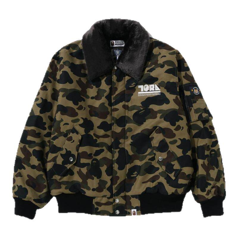 BAPE加绒迷彩工作服夹克
