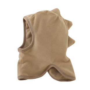 宝宝帽子秋冬季韩版恐龙婴儿摇粒绒防风连体帽男孩女童护耳围脖帽